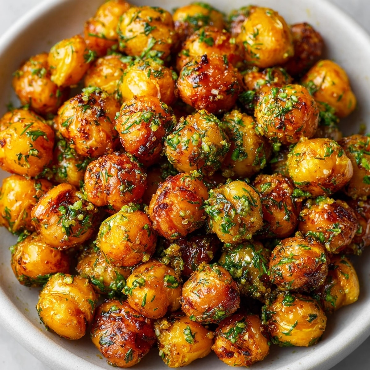 Golden, crunchy Pickle Dust Roasted Chickpeas, seasoned perfectly, make an amazing savory snack with dill and garlic.
