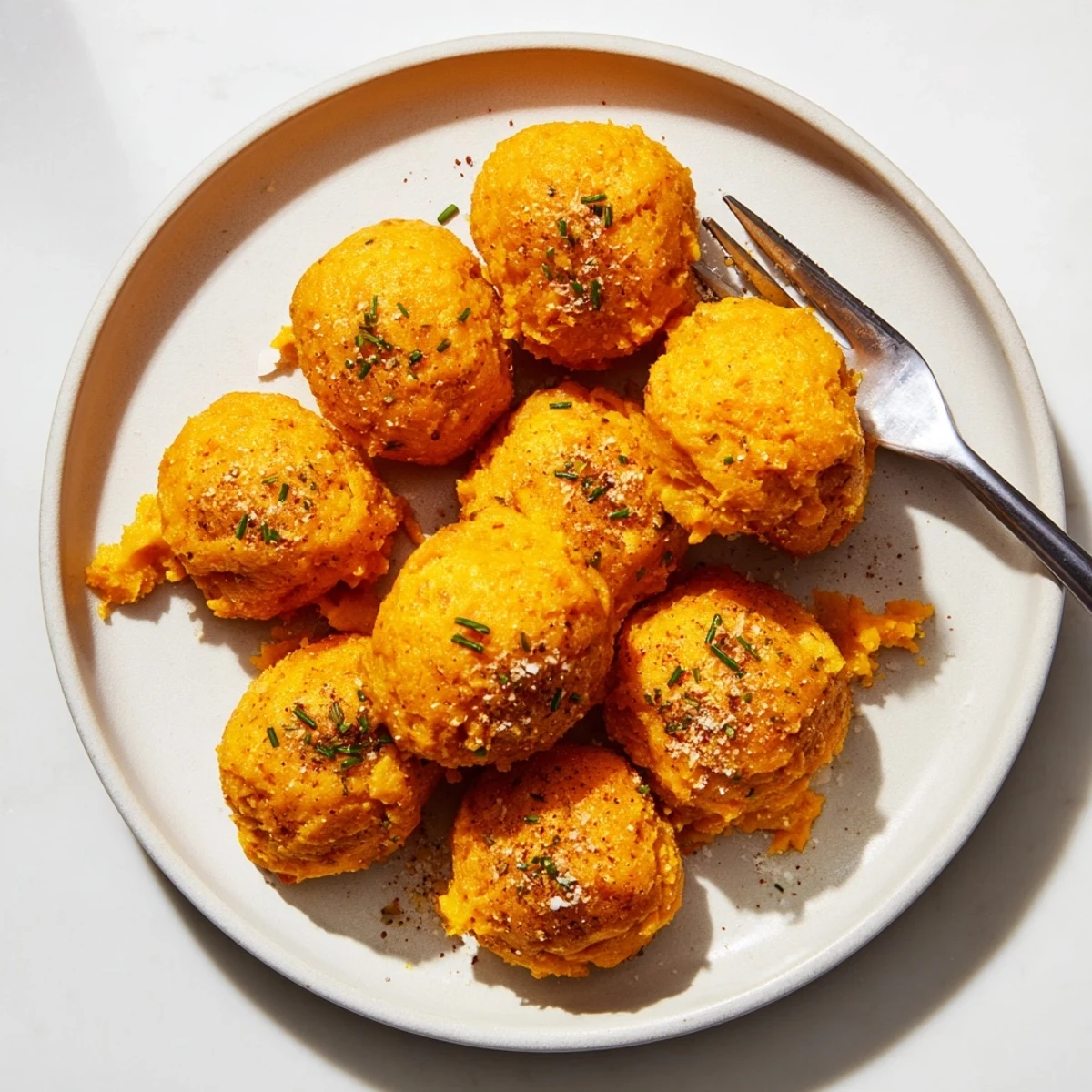 Comforting Cheesy Pumpkin Biscuit Balls served warm with honey butter, perfect for snacking.