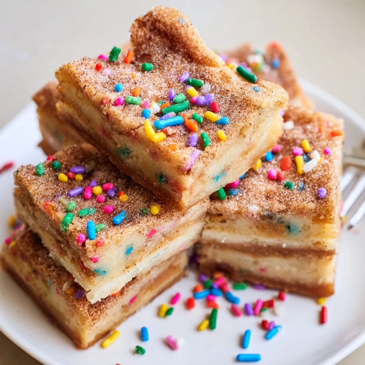 Cinnamon Sugar Funfetti Bars