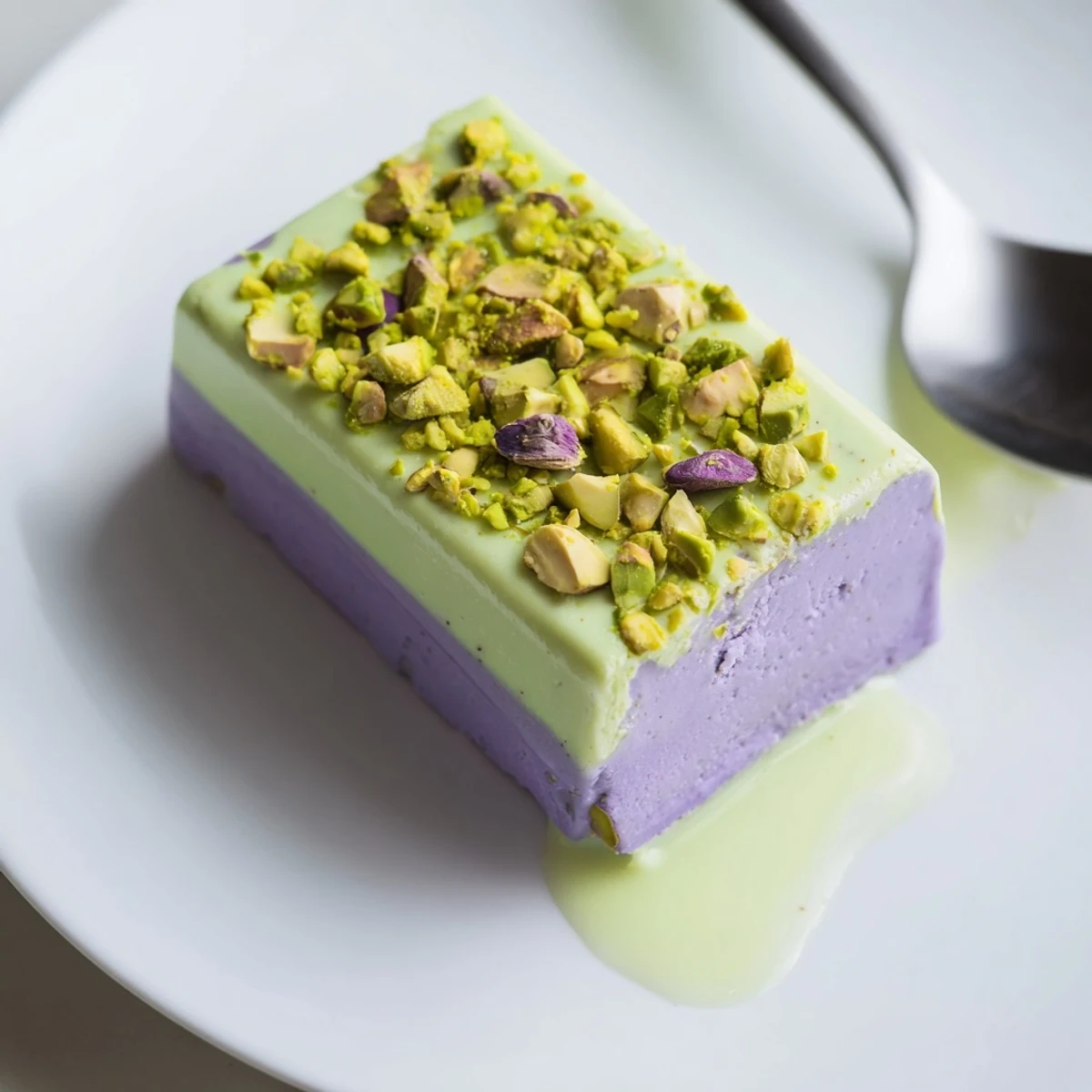 Ube Pistachio Ice Cream Bars