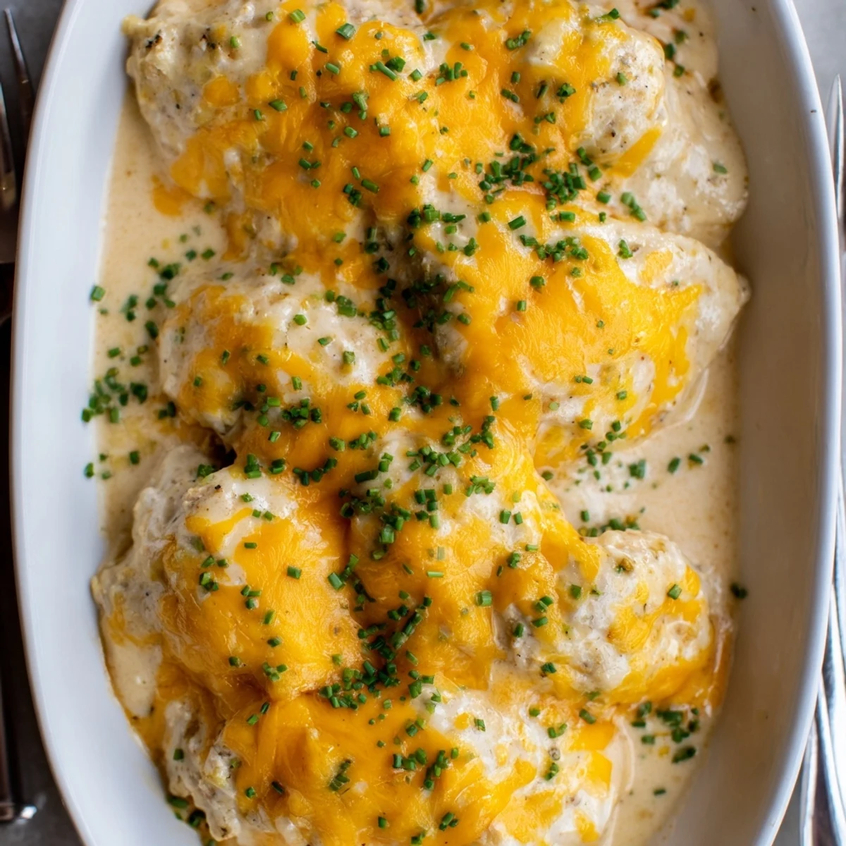 Sizzling Cheddar Ranch Chicken Bake, featuring juicy chicken and rich, melted cheese topping. 