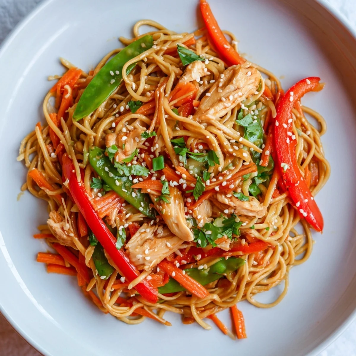 Lemon Garlic Chicken Stir Fry