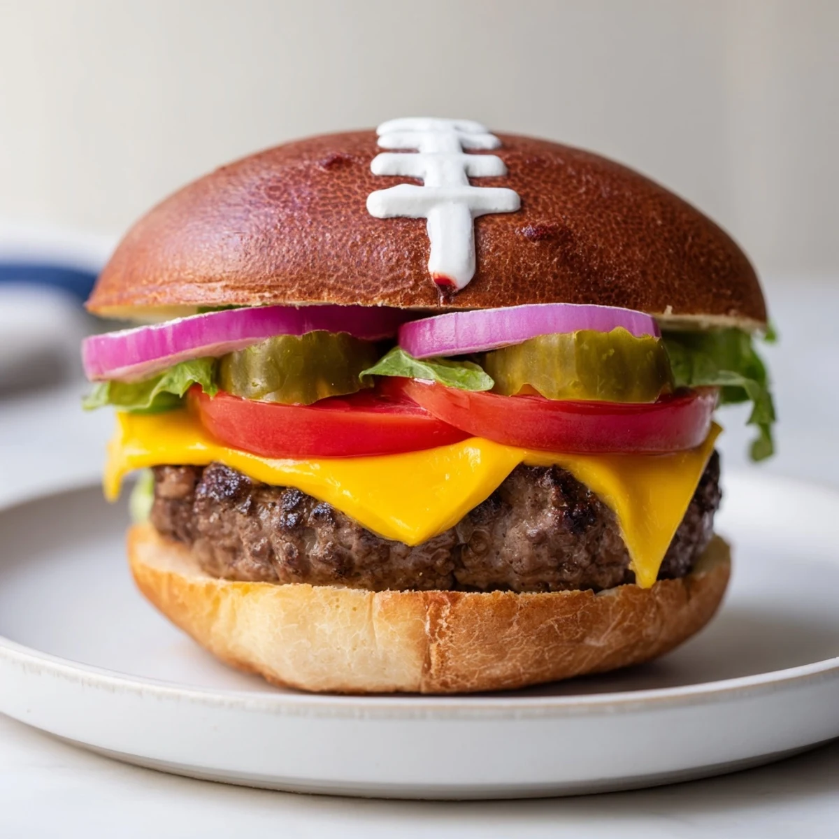 American Football Oval Burger