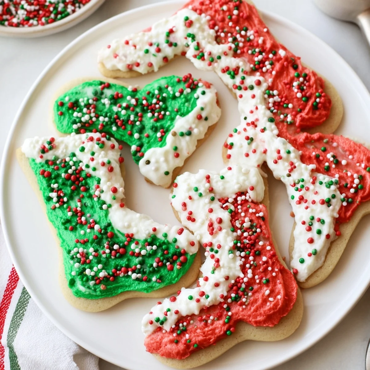 Delicious Christmas boot-shaped delights, freshly baked and ready to be decorated for the holidays.