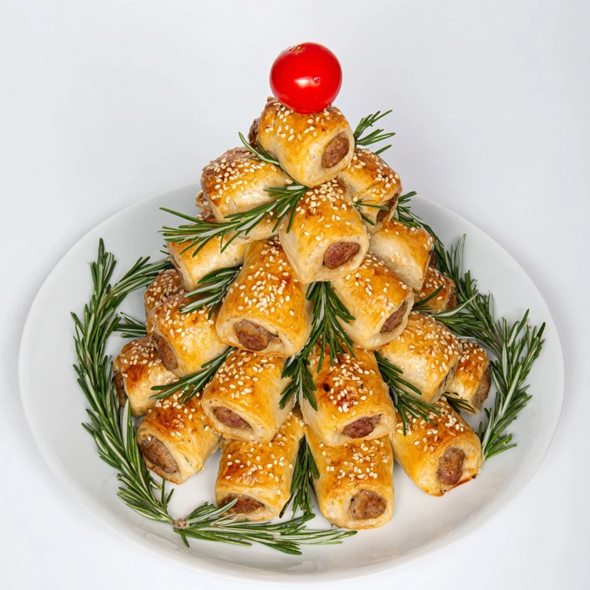 Mini Sausage Roll Tree
