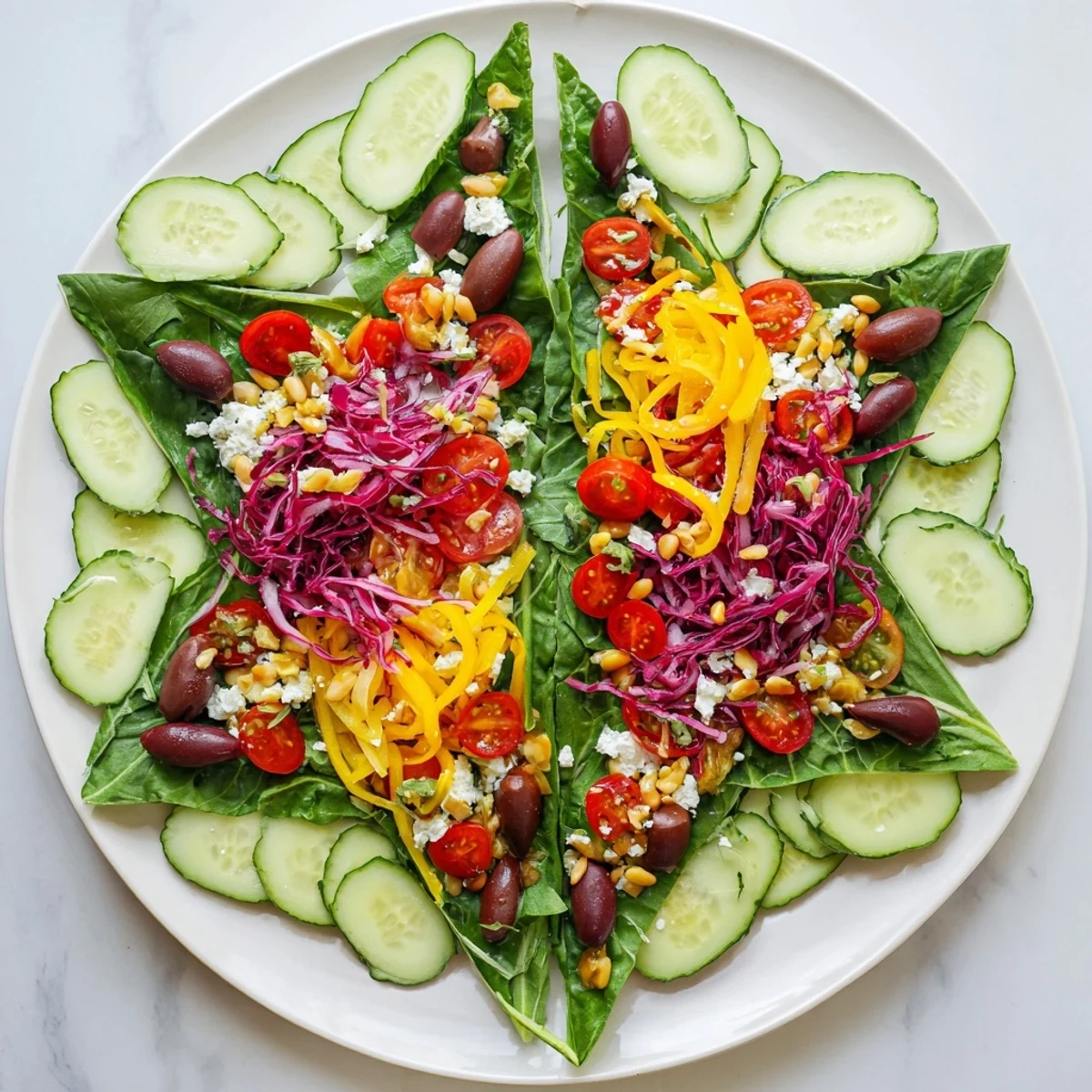 Vibrant Star of David Salad Platter with colorful vegetables, perfect for a festive appetizer.