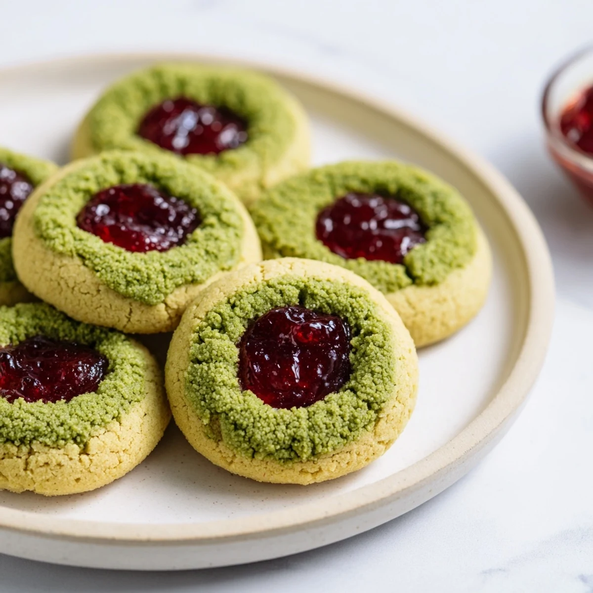 These delicate Matcha Cranberry Shortbread Thumbprint Cookies offer the perfect balance of flavors and textures.