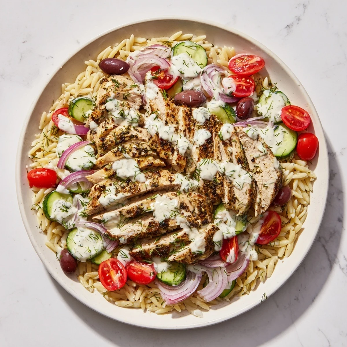 Greek Chicken Gyro Pasta
