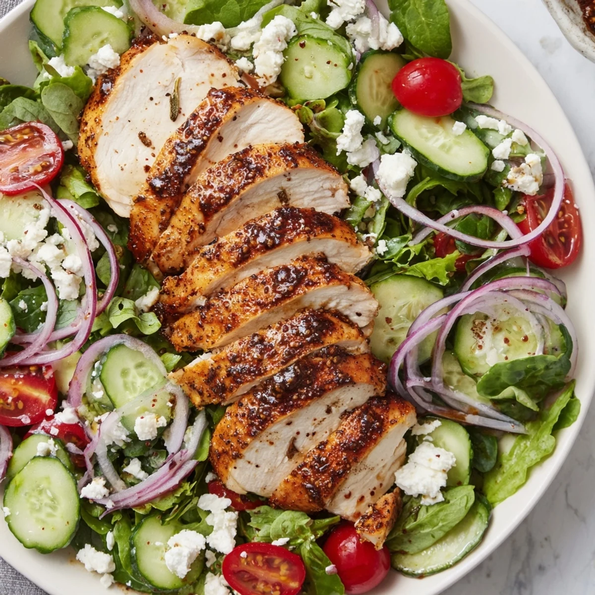 Quick Pan-Seared Chicken Salad