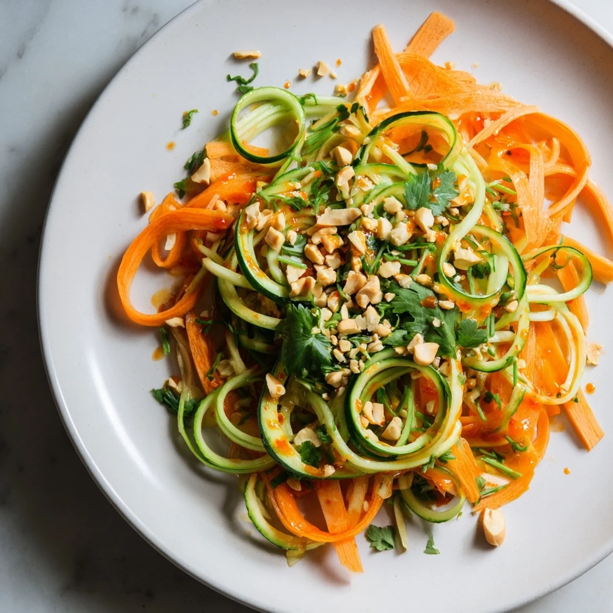 Vibrant Spicy Cucumber Noodle Bowl, a chilled, veggie-packed Asian-inspired salad dish.