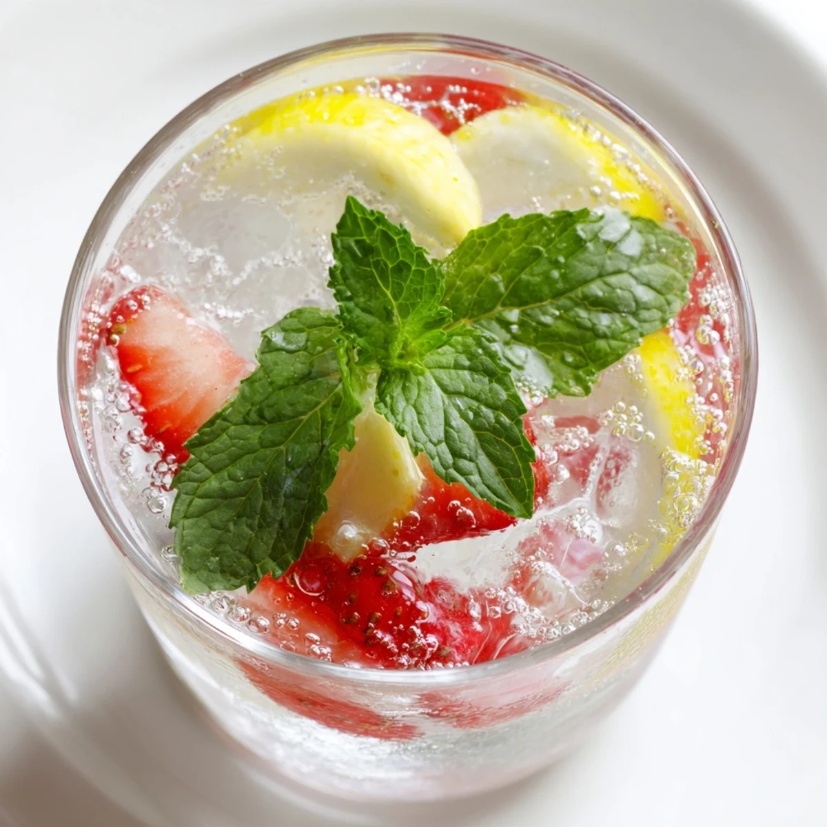 Refreshing homemade DIY fruit refresher drinks, chilled and sparkling, ready to quench your thirst.