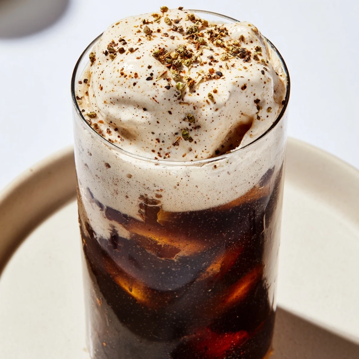 Frothy, homemade iced chai with cold foam is refreshing and perfectly spiced for summer.