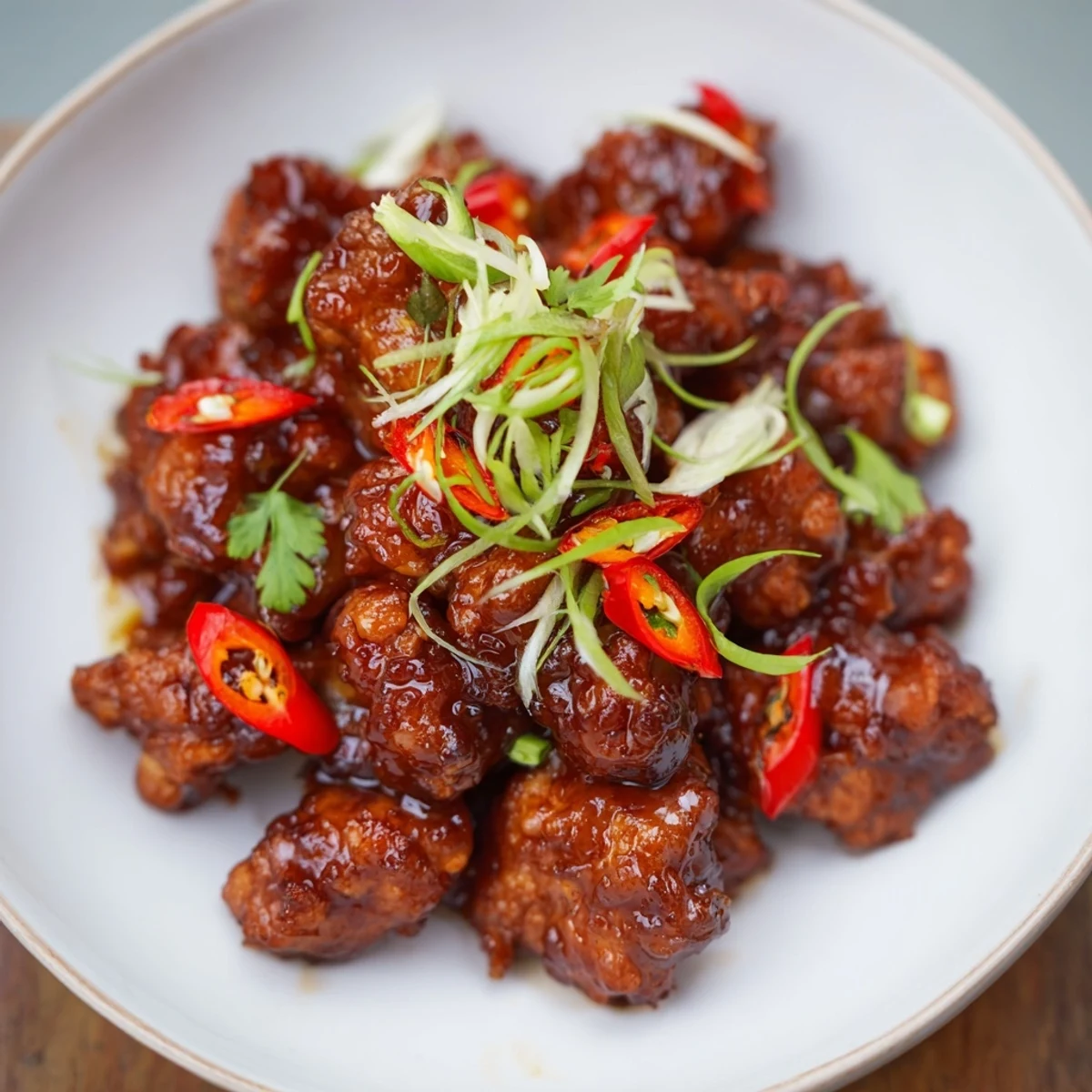 Savory-sweet Vietnamese Caramel Chicken glistening with a rich caramel sauce, ready to serve with rice.