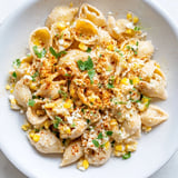 Enjoy the bright flavors of this Mexican Street Corn Pasta, featuring charred corn and zesty lime.