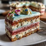 Spring Ombre Cake Dessert