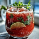 Watermelon Lime Sparkling Punch