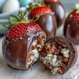 Dubai chocolate strawberry eggs