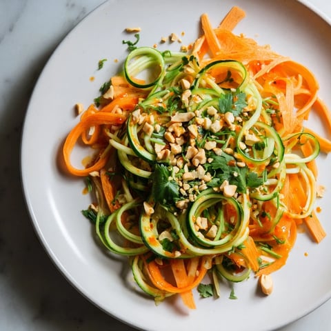 Vibrant Spicy Cucumber Noodle Bowl, a chilled, veggie-packed Asian-inspired salad dish.