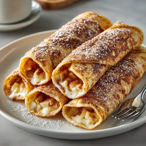 Close-up view of Fall Cinnamon Sugar Dessert Wraps, showcasing the crispy, sugared exterior and flavorful filling.