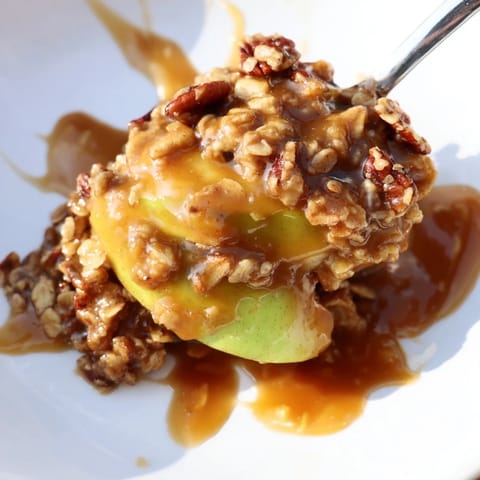 Maple Bourbon Caramel Apple Crunch