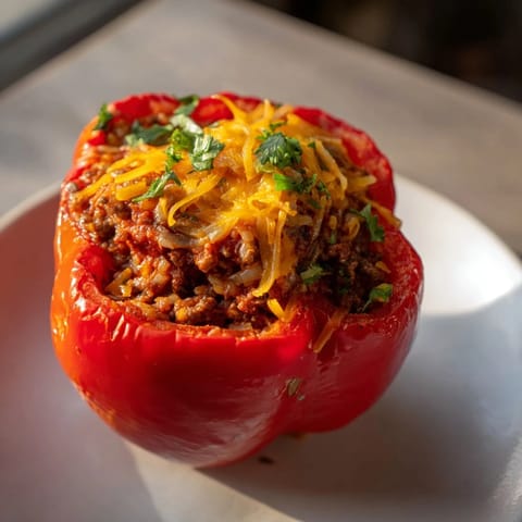 Sloppy Joe Stuffed Peppers