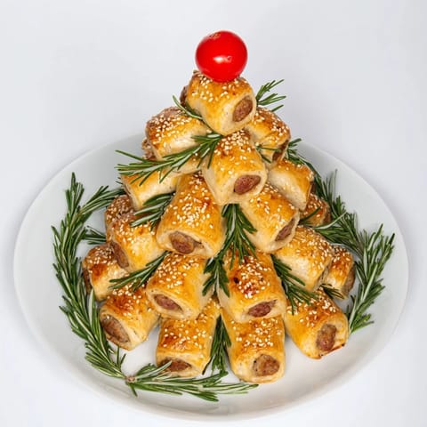 Mini Sausage Roll Tree