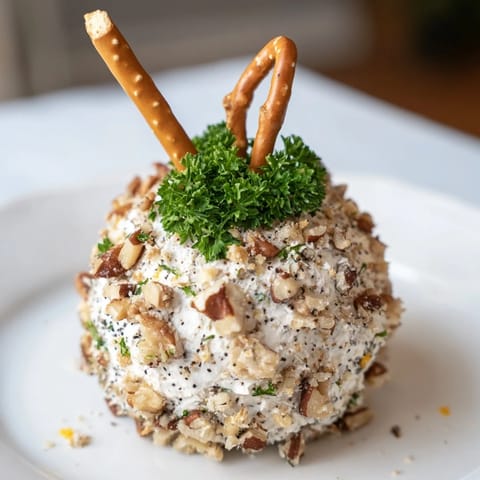 A close-up of delicious Champagne Cork Cheese Balls, perfectly shaped and ready to enjoy.