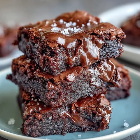 Rich, fudgy brownies marbled with tahini, offering a nutty twist on classic chocolate indulgence.  