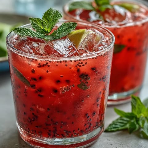 Vibrant Dragon Fruit Lemonade with Chia Seeds, cool refreshing drink on a summer day.