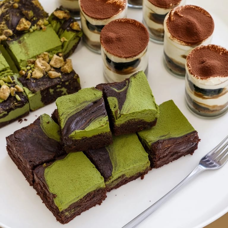 Mini chai tiramisu cups layered with creamy mascarpone and aromatic spices for dessert delight.  