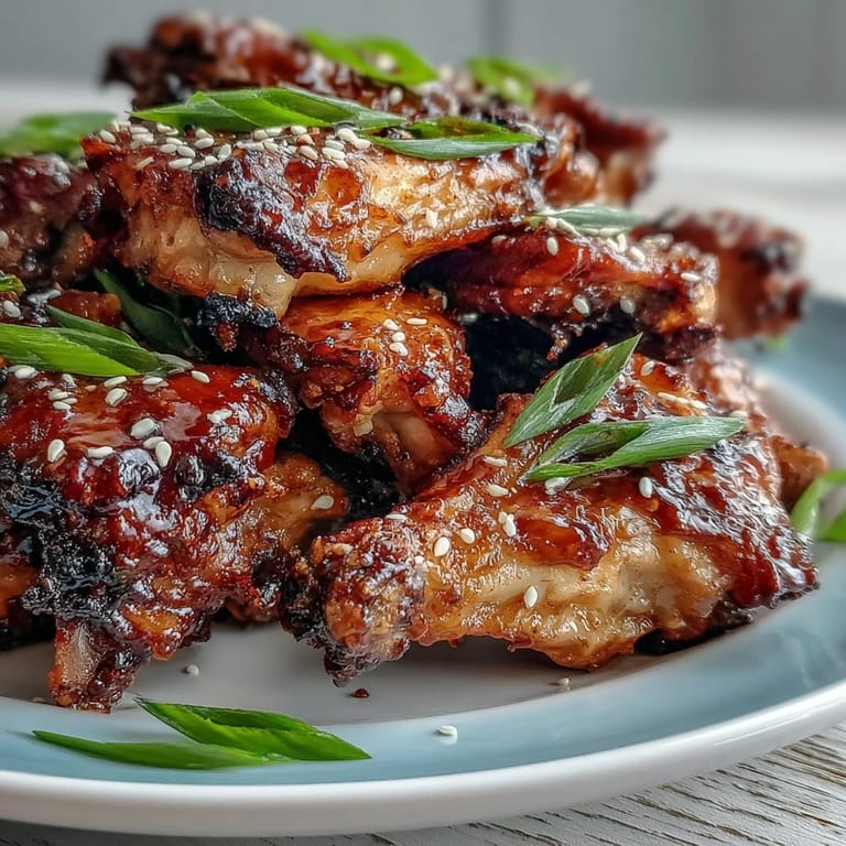 A close-up view of tender Coca Cola Chicken Wings in a rich, caramelized sauce inside a wok.