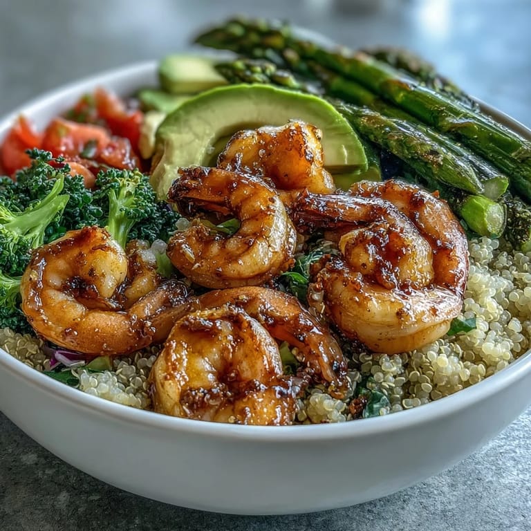 Vibrant red cabbage, diced tomato, and creamy avocado slices add bold color and texture to this healthy bowl.