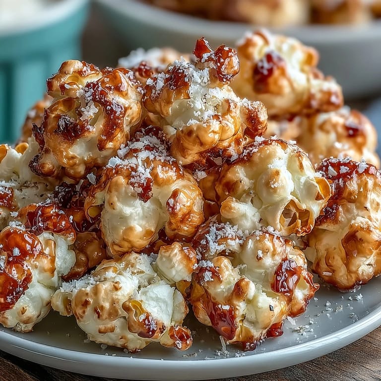 Luxurious air-popped popcorn drizzled with truffle oil and topped with freshly grated Parmesan cheese.