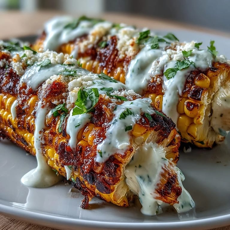 Quick and easy Elote-Style Microwave Corn on the Cob with Cotija, smothered in creamy sauce and fresh lime.