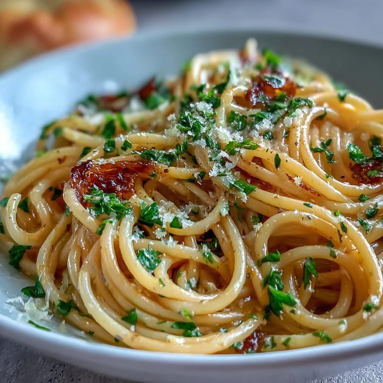 Bright and zesty lemon butter pasta served in a white bowl, glistening with golden sauce and a sprinkle of grated cheese.
