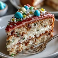 Beautiful spring ombre cake in pastel pink and yellow, with smooth buttercream frosting and elegant gradient layers.