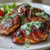 Lemon Vinaigrette Grilled Chicken and Veggie Bowl with colorful grilled chicken and fresh vegetables in a zesty lemon dressing.